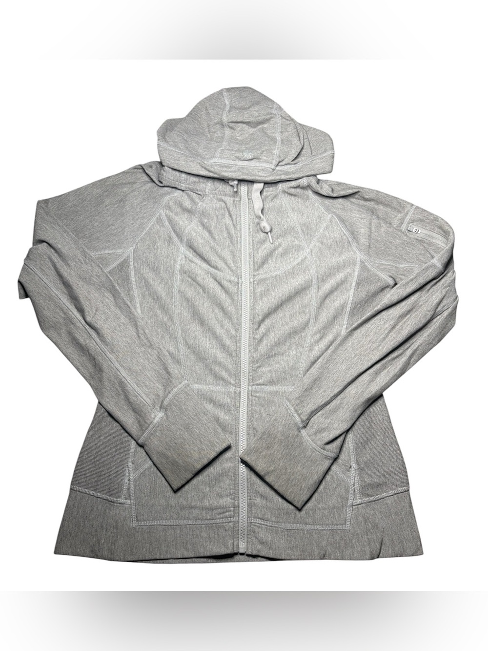 Share Athleta Strength Hoodie Full Zip Sweater Jacket Gray Women's Medium